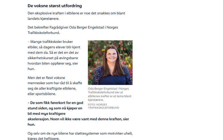Ønsker egen kjøreopplæring for kraftige biler