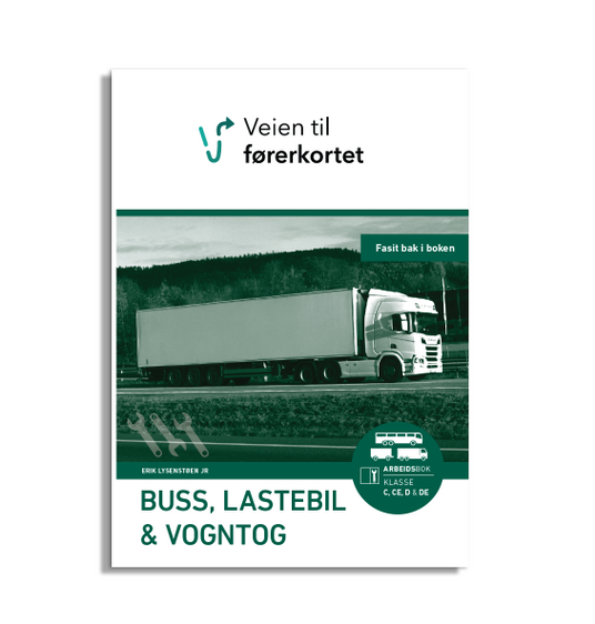 Arbeidsbok buss, lastebil og vogntog 